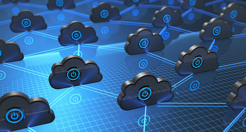 An Opus Interactive blog image of several clouds on a grid connected to each other with cables.